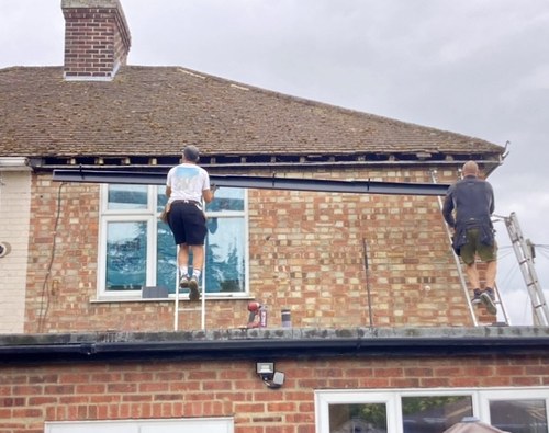 uPVC fascia replacement work on Newmarket Road, Cambridge